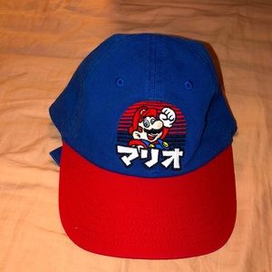 Super Mario Bros. Kanji Baseball Cap Hat Strap Back 2018 Official Nintendo EUC